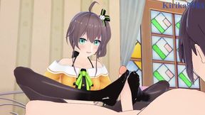 Hololive VTuber Natsuiro Matsuri snatches intense 3D creampie