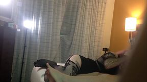 Gothic Trans Woman Sucks Cock