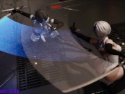 3D Comic Nier Futa Yorha 2B Clone Battle