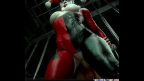 Big Breast Harley Quinn Gets Her Tight Bald Pussy Fucked In Gotham