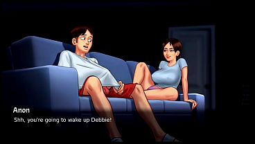 Anime stepmom gets it on with a tight 3D demon girl