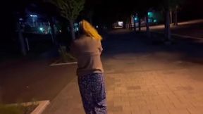 An Adventurous Night Stroll with My Japanese Girlfriend and a Surprise Toy!