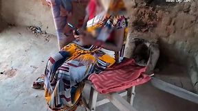 Dirty Hindi audio: Desi babe's wild saree sex on the bed!