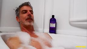 Richard Lennox Enjoying His Bath Time With A Slow Handjob