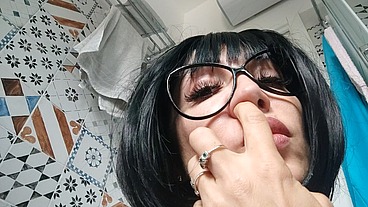 nose fetish and camel toe with Chantal Channel