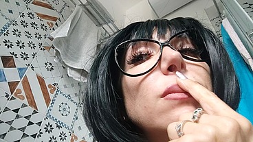 nose fetish and camel toe with Chantal Channel