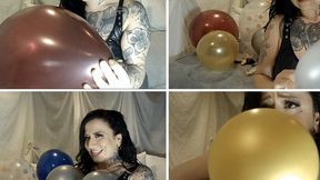 NON POP Balloons: Inflating Boobs, Stuffing, Squeaking!