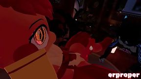 Vrchat vuplpix gets blown by a furry