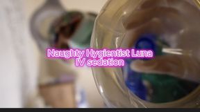 6 min POV Hygienist Luna performs IV Sed. On you due to your a very nervous patient, while under I decided to change into my naughty latex dress and have my way with you and then I eventually wake you back up hehe (Ambu bag, PPE, Mask, Scrubs, Gloves