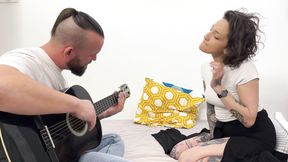 ”Lena takes a guitar lesson... but not only that!”