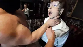 2guys 1 Librarian Hardcore Fuck and Creampie