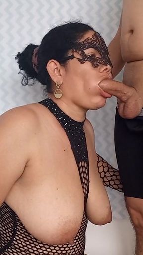 Key moment from &quot;Pretty wife in black mesh lingerie&quot;