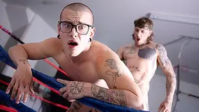 Bo Sinn Rips into Harvey Sid's Ass in the Ring - Hot Gay Wrestling Action
