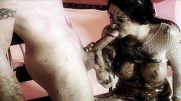 Big Boobed Brunette Jodi James Gets Covered In Chocolate To Suck And Fuck