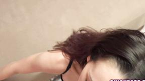 ”ChickPass - Brunette first timer Tiiffy Malice loses her lingerie to get laid”