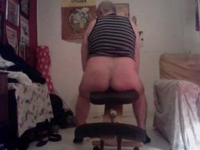Stripping Wanking Dildo Fat Ass Pig