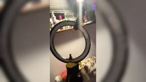 British College girl oils up