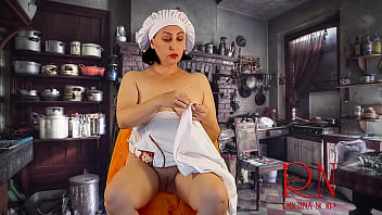 CINDERELLA. Episode 2  Cinderella without panties sews dresses for her stepmother and stepsisters. She is not allowed to masturbate. FULL VIDEO