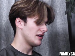 Stepdad Gets Hard During Stepson’s Massage Session