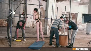 Twink Jonny Montero gets his cock played by Master Kane