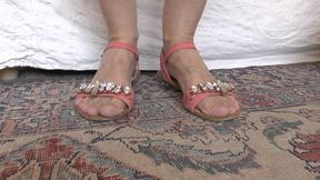 Summer Sandals, Smelling Toes, and Jerking off in Pants