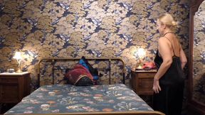 Blonde Mature Wife Enjoys Sex in Stockings