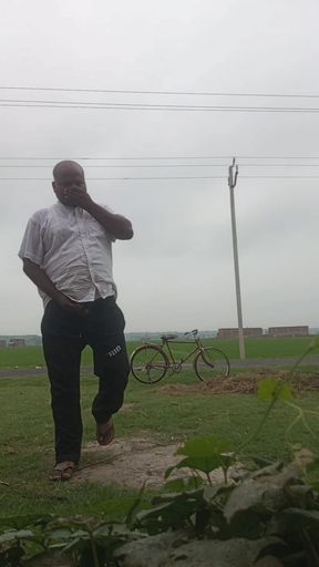The Man Pours Water From the Jug Into the Pot at His Stepmother's House