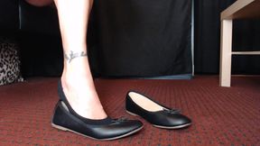 Liner Socks Black Ballet Flats Shoe Play