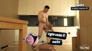 Fuck Me Right Here in The Kitchen (4k video)