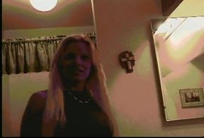 Blonde MILF with big tits gets her pussy licked