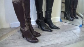 Hard heels tapping and toe wiggling 28