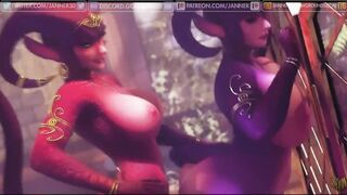 World of Warcraft - Hermaphroditism Screw 【Hentai 3D】