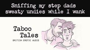 Taboo audio fantasy: stepson smells stepdads underwear in the uk