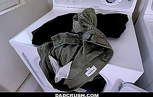 Stepdaughter goes down on stepdad's big cock