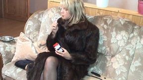 Jeanine - Smoking In Fur Coat