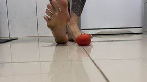 I woke up wanting to crush people but I decided to crush tomatoes
