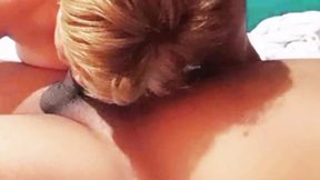 Grandma sucking cock and then riding my cock until I cum inside her pussy