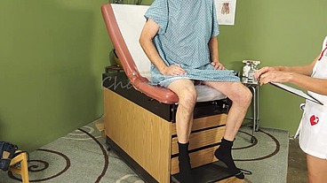 Naughty Nurse, Charli Shay, Sucks Patient's Cock for Semen Sample CharliShay.com Long Version with Cumshot RED