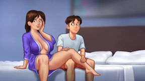 Naughty Dude Hits The Spot With His Hot Sexy Landlady MILF During Sensual Massage -  Summertime Saga 05