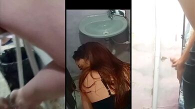 Red Head Cheating Wife Gives Public Blowjob At The Bar Then Gets Fucked