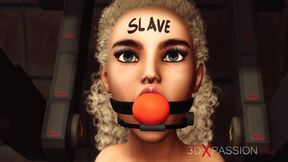 Salacious floozy at body writing movie