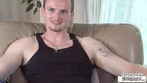 SOUTHERNSTROKES Horny Man Dustin Masturbates Solo