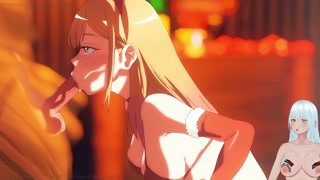 Marin shows Gojou special treatment and gives him a good blowjob