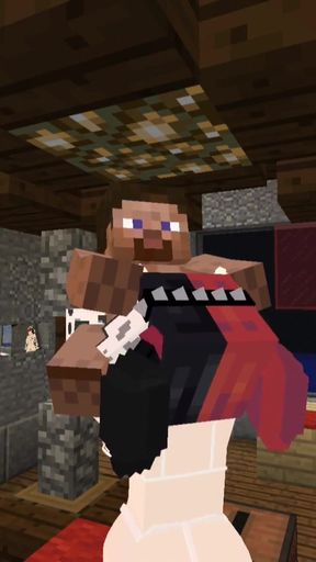 Minecraft Jenny Mod Fapcraft - Ellie, a Goth dommy mommy with a cow bikini and tasty milkers   Clip 1