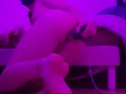 A trans girl has fun with her horse dildo