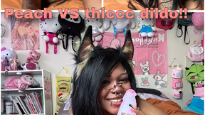 Peach VS thiccc dildo