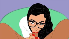 big booty pawg wants to cosplay with a hentai bbc in this interracial anime