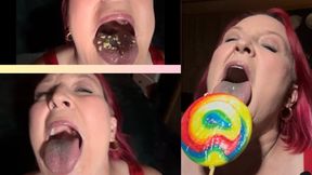 Licking Lollipop Tiny Eggs
