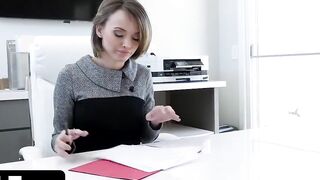 Bossy Lady Getting Sexual during Interview and Seduces the new African Co-Worker into her Office