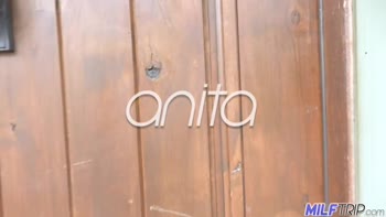 Anita Peida's Busty Ebony MILF Seduces with Her Massive White Cock Craving